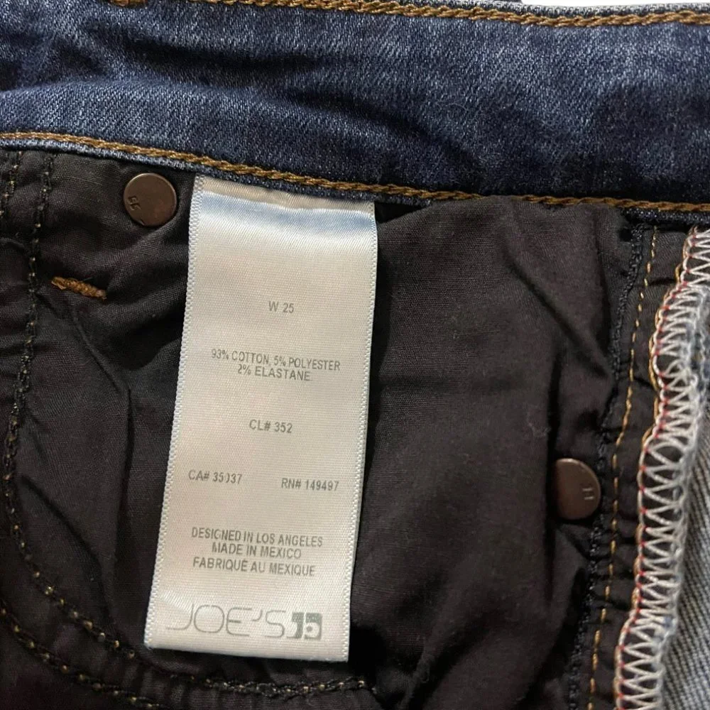 Joe's Jeans Women's Barb Cuff Mid Rise Crop Blue Jeans Size 25 Style 4500371793 - Picture 9 of 11